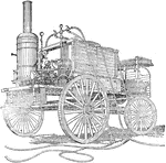 Opposite side of steam spraying apparatus constructed by the Shade and Fruit Tree Protective Association of New York.