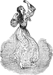 A dancing woman.