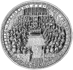The seal used to symbolize the monarch's approval of important state documents.