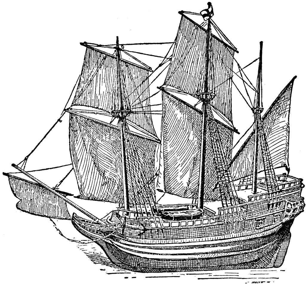 mayflower pilgrims clipart image