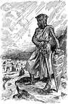 "Richard I (looking down on the Holy City): 'My dream comes true.' A cartoon which appeared in Punch, Dec. 19, 1917, at the time of the British capture of Jerusalem."—Webster, 1920