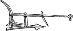A plough used for cultivating the soil in preparation for sowing seed or planting.