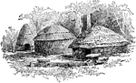 An early form of German and Gallic houses.