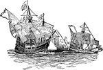 Ships of the 15th century.