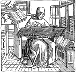 "The monks also became copyists, and with great painstaking and industry gathered and multiplied ancient manuscripts, and thus preserved and transmitted to the modern world much classical learning and literature that would otherwise have been lost."—Myers, 1905