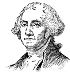 (1732-1799) First president of the US 1789-1797