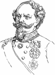The King of Italy from 1861 to 1878.