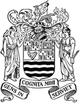 The seal of the Council for New England, during the colonial era.