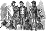 The method of filling the ordered army draft during the Civil War.