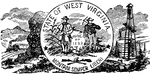 The official U.S. state seal of West Virginia.