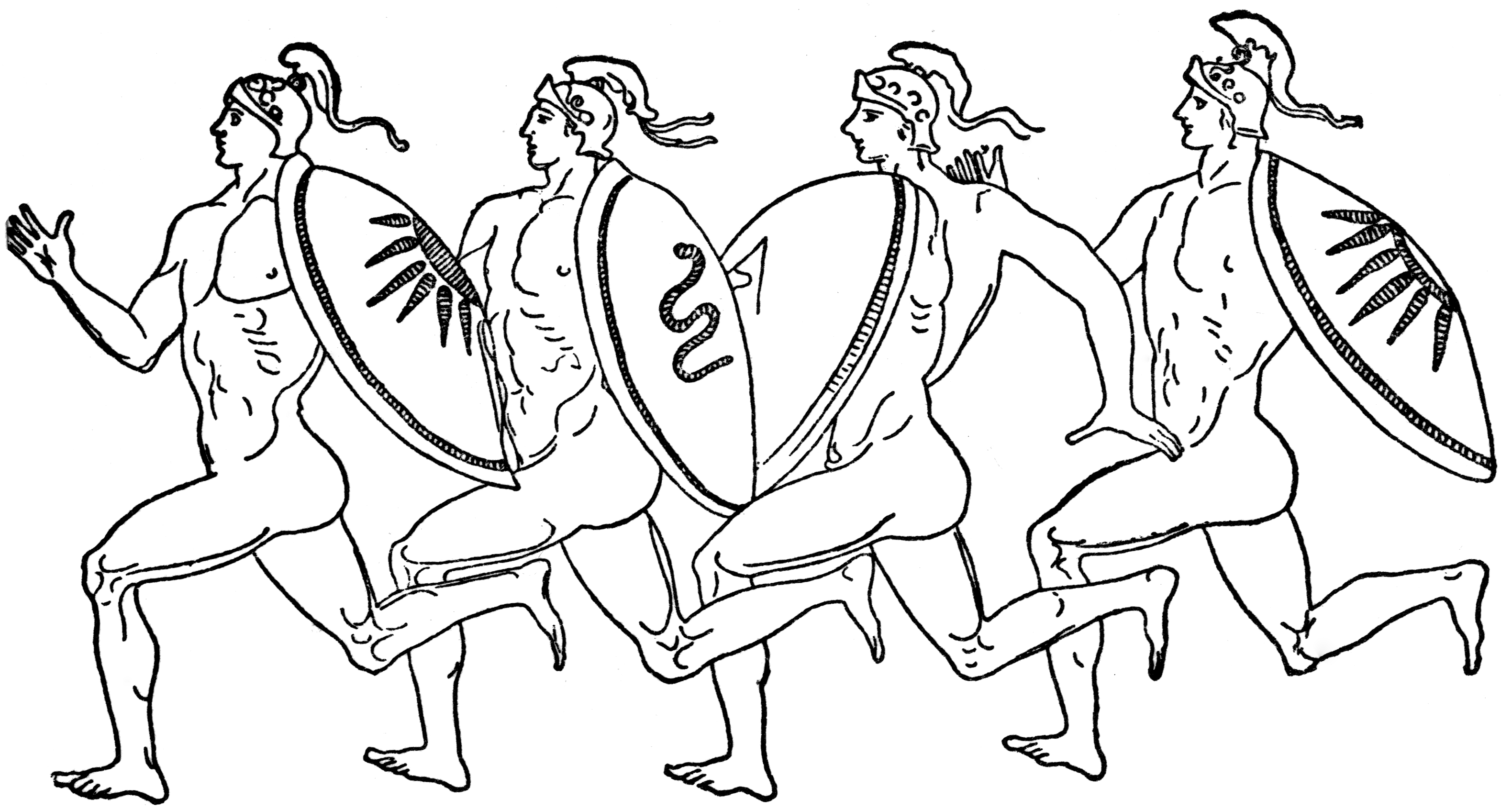 Атлеты древней Греции рисунки