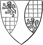 The heraldic shield of Ralph de Arundel.