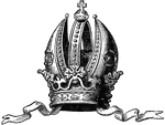 The Imperial crown of Austria, which greatly resembles the Episcopal mitre.