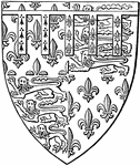 The heraldic shield of Henry Plantagenet of Bolingbroke, 1399.