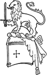 The heraldic crest of Cape.