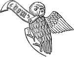 The rebus, or visual pun, of Bishop Oldham's badge.