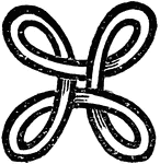 A knot used in heraldic designs.