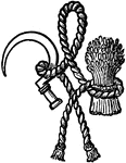 The Hungerford knot is commonly seen in heraldry.