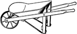 A small agricultural tool used to carry heavy loads.
