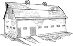 The Agricultural Buildings ClipArt gallery offers 56 illustrations of structures commonly found on a farm, including barns, coops, farm houses, forcing houses, green houses, sheds, silos, and other types of storehouses.