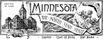 The state banner of Minnesota, the north star state.
