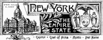 The state banner of New York, the empire state.