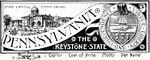 The state banner of Pennsylvania, the keystone state.