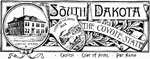 The state banner of South Dakota, the coyote state.