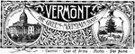 The state banner of Vermont, the green mountain state.