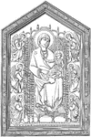 The Madonna of the church of Santa Maria Novella, painted by Cimabue.
