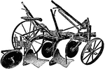 A gang plow has two or more plow bottoms.