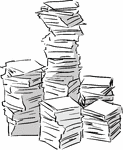 A stack, or pile, of clipart images. This image was designed by James Seaman for use as a default image for galleries that do not yet have a designated thumbnail icon.