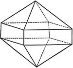 This illustration shows the union of a pyramid and a prism of the same order.