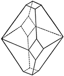 This illustration shows the union of a pyramid and a prism of different orders.