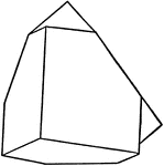 This figure shows a contact twin of copper, one of the three simplest isometric holohedrons according to the "spinel law".