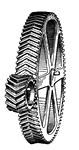 Helical gearing is a modification of ordinary toothed gearing in which the pitch surfaces may be cylinders or cones (as in spur or bevel gearing); but the teeth intersect the pitch surfaces in helical lines. These wheels work much more smoothly and provide more resilience than ordinary gearing.