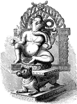 The Hindu idol Pulliar.