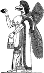 Nisroch, the Assyrian god of agriculture.