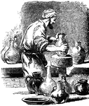 An illustration of a potter.