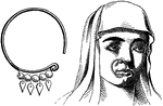 Israeli women would often wear rings not just on their wrists, but on their noses and ears and ankles.