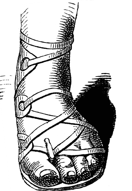 Man's Sandal | ClipArt ETC