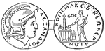 A Medal of Berea, depicting second Macedonia and the date 275.