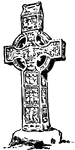 A memorial cross found in Monasterboice, Ireland.