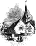 Thomas Gray was a prominent English poet.  Stoke-Pogis Church, which is illustrated, was the subject of Gray's poem "Elegy."