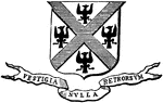 John Hampton, a celebrated English patriot.  PIctured are his coat of arms.