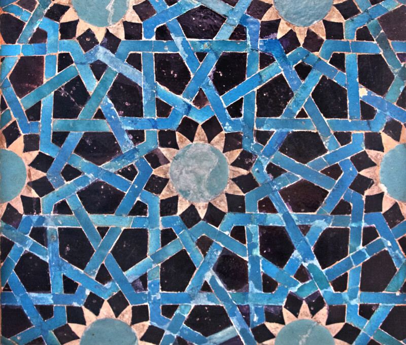 12th-13th Century Tile Mosaic Panel
