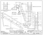 1934 Survey of Fort Matanzas, Details of Exterior Wooden Stairs, No. 15-5, US Department of  the Interior, Office of National Parks,  Sheet 10 of 12.