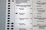 2012 Presidential Election Ballot for Obama and Biden