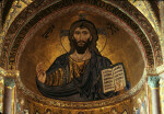 Cefalù cathedral, mosaics, apse, Pantocrator