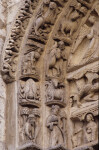 Chartres Cathedral, Ascension portal, archivolts, July, Cancer, August, Leo, April, Aries, May and Taurus